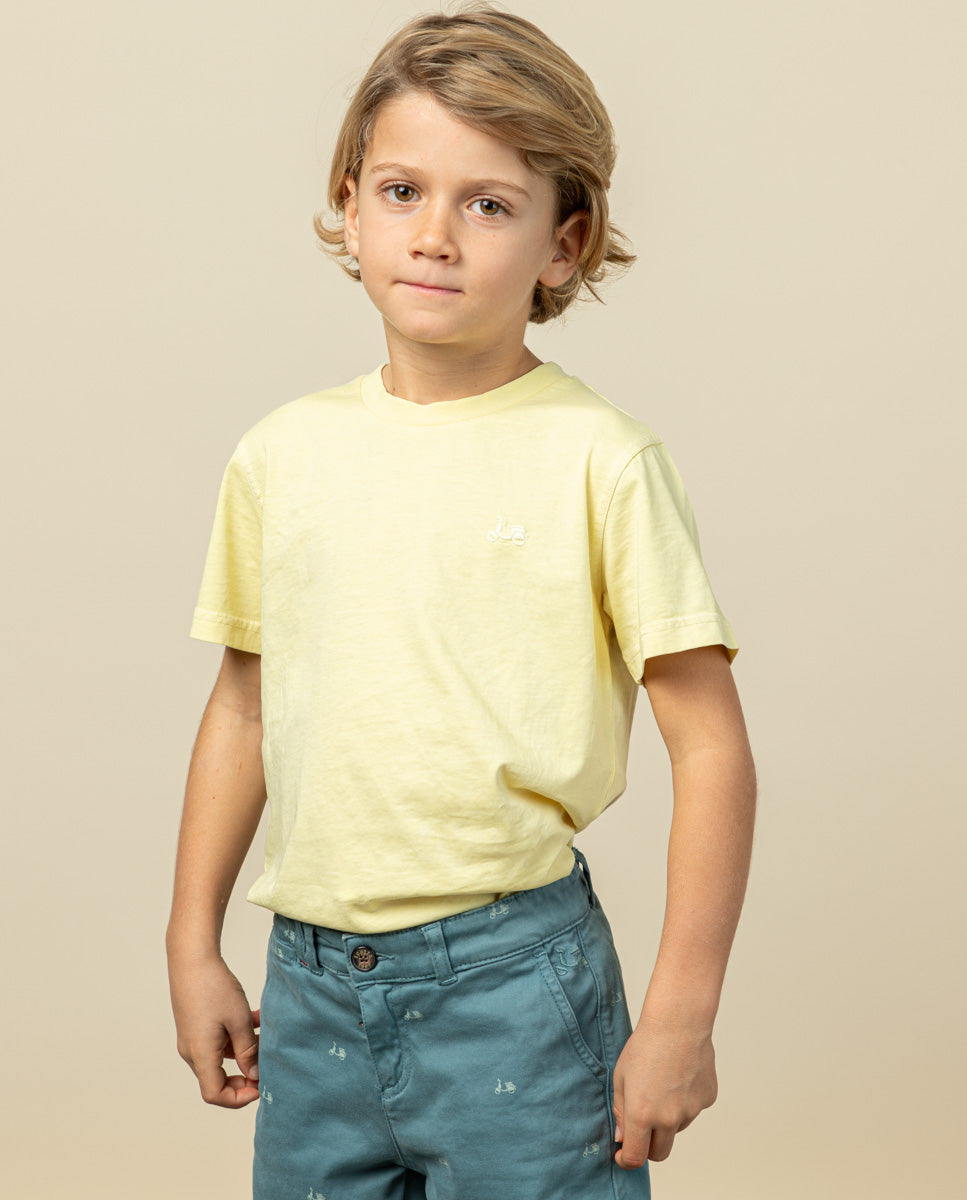 CAMISETA NIÑO CLASSIC ORGANIC AMARILLO