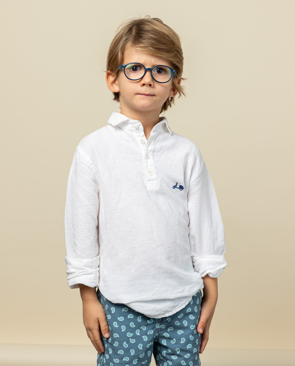 CAMISA NIÑO POLERA LISSOME LI-CO BLANCO