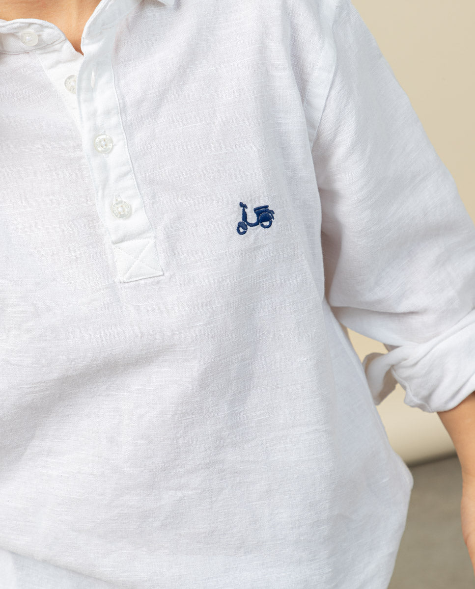 CAMISA NIÑO POLERA LISSOME LI-CO BLANCO