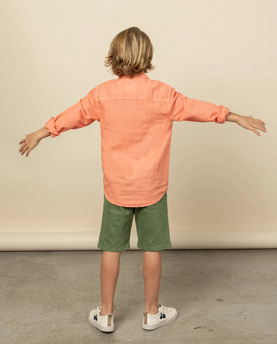 Camiseta Lissome Li-Co Mao para meninos, cor coral fluorescente