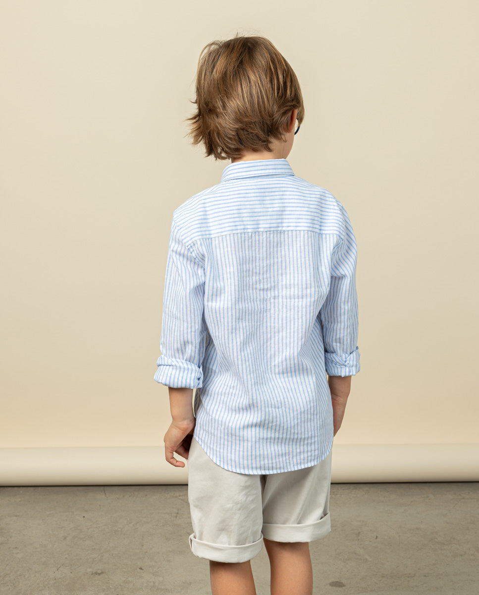 CAMISA NIÑO POLERA RAYA VERTICAL LI-CO C