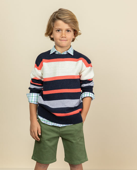 Jersey stripes colours coral