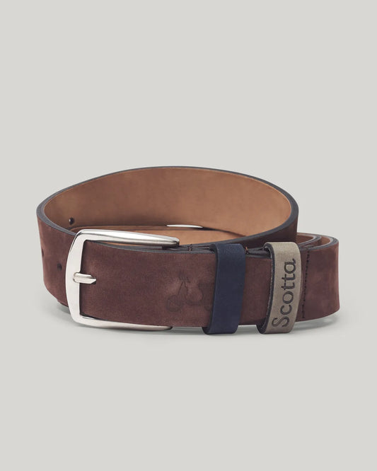 Cinto couro castanho chocolate