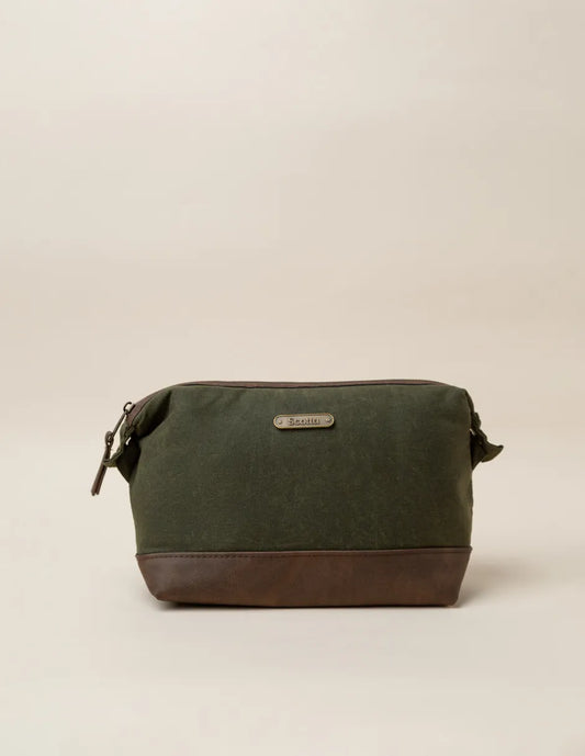 Neceser verde de viaje