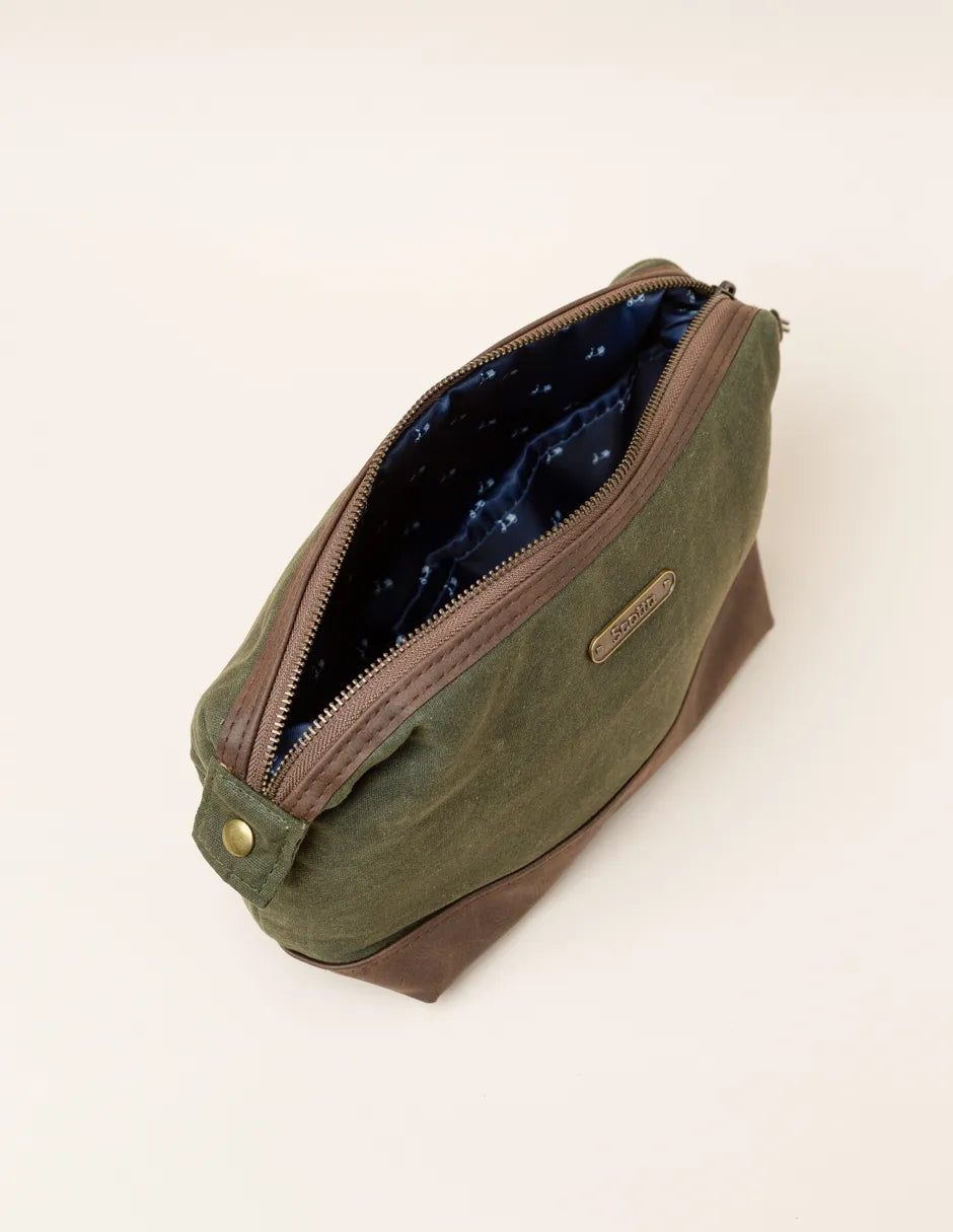 Neceser verde de viaje