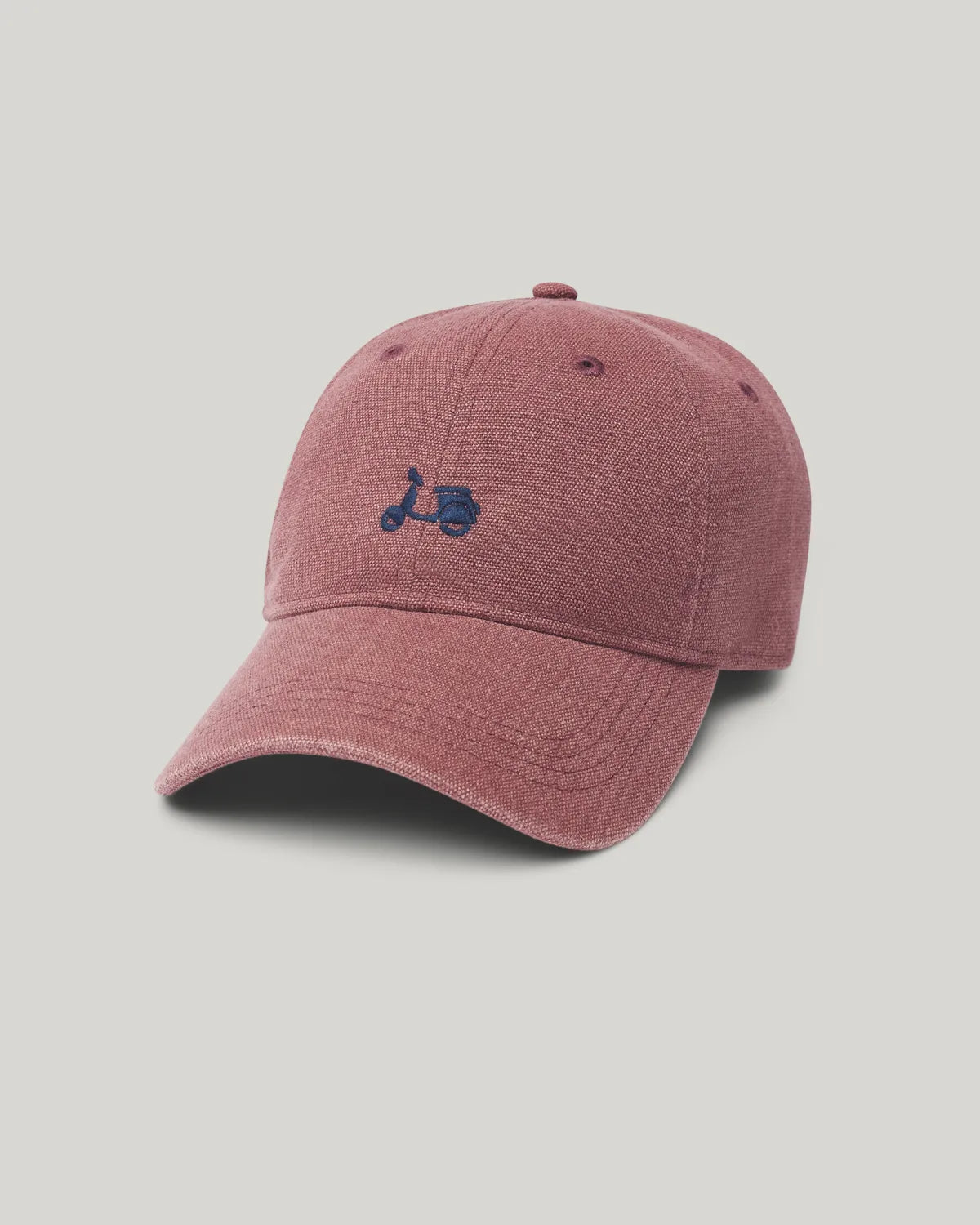 Gorra lavada moto burdeos