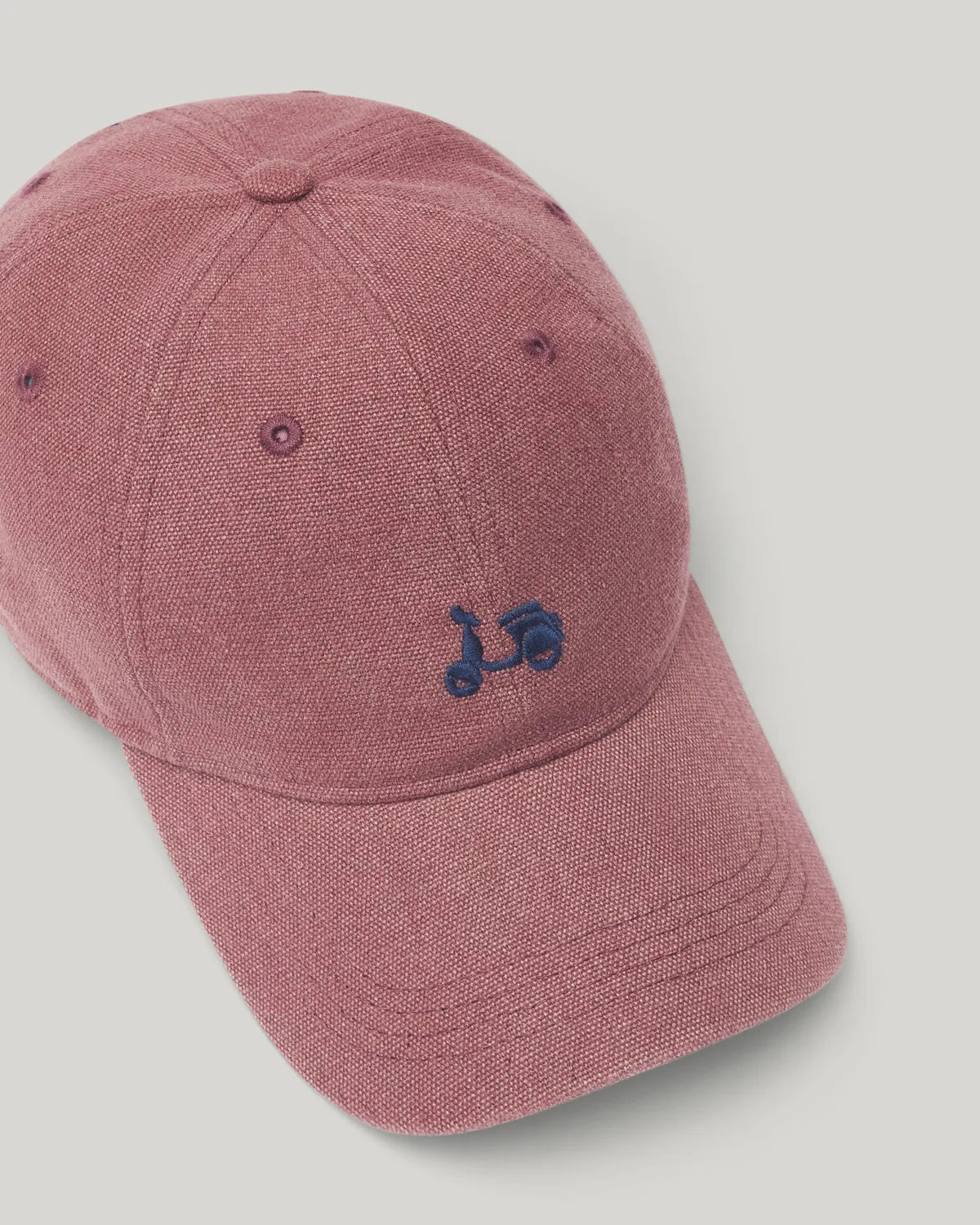 Gorra lavada moto burdeos