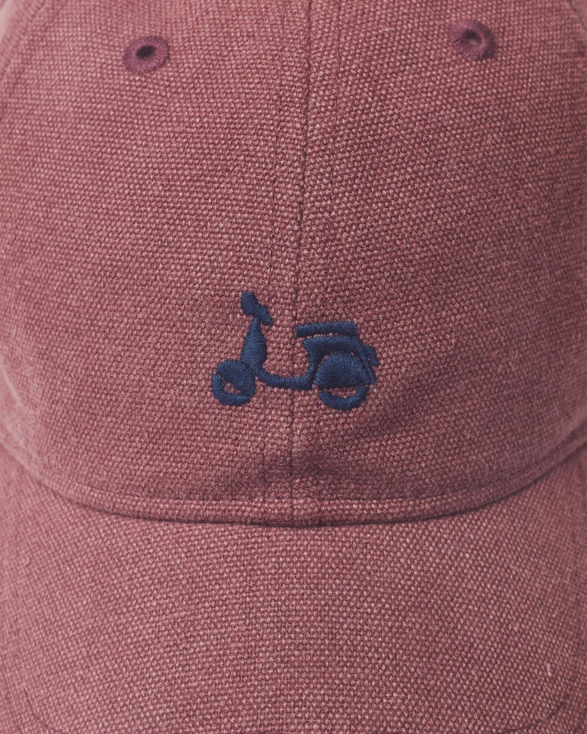 Gorra lavada moto burdeos