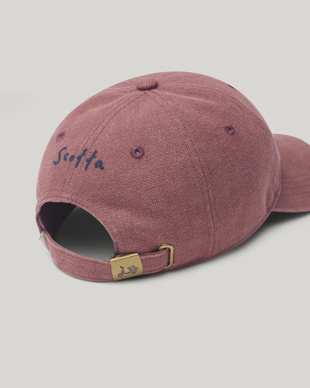 Gorra lavada moto burdeos