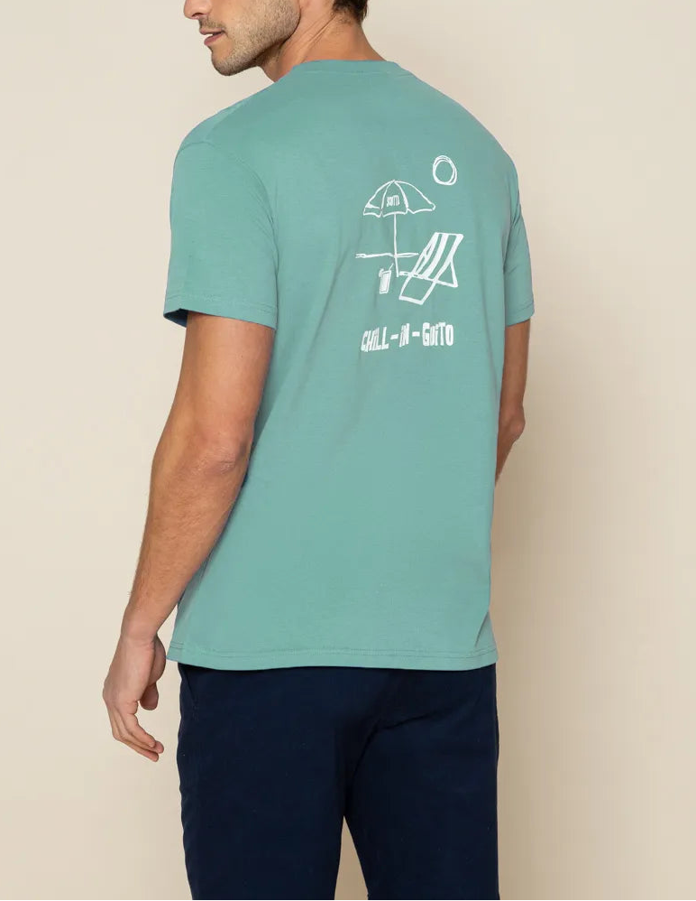 CAMISETA CHILL POCKET OCEANO | SCOTTA
