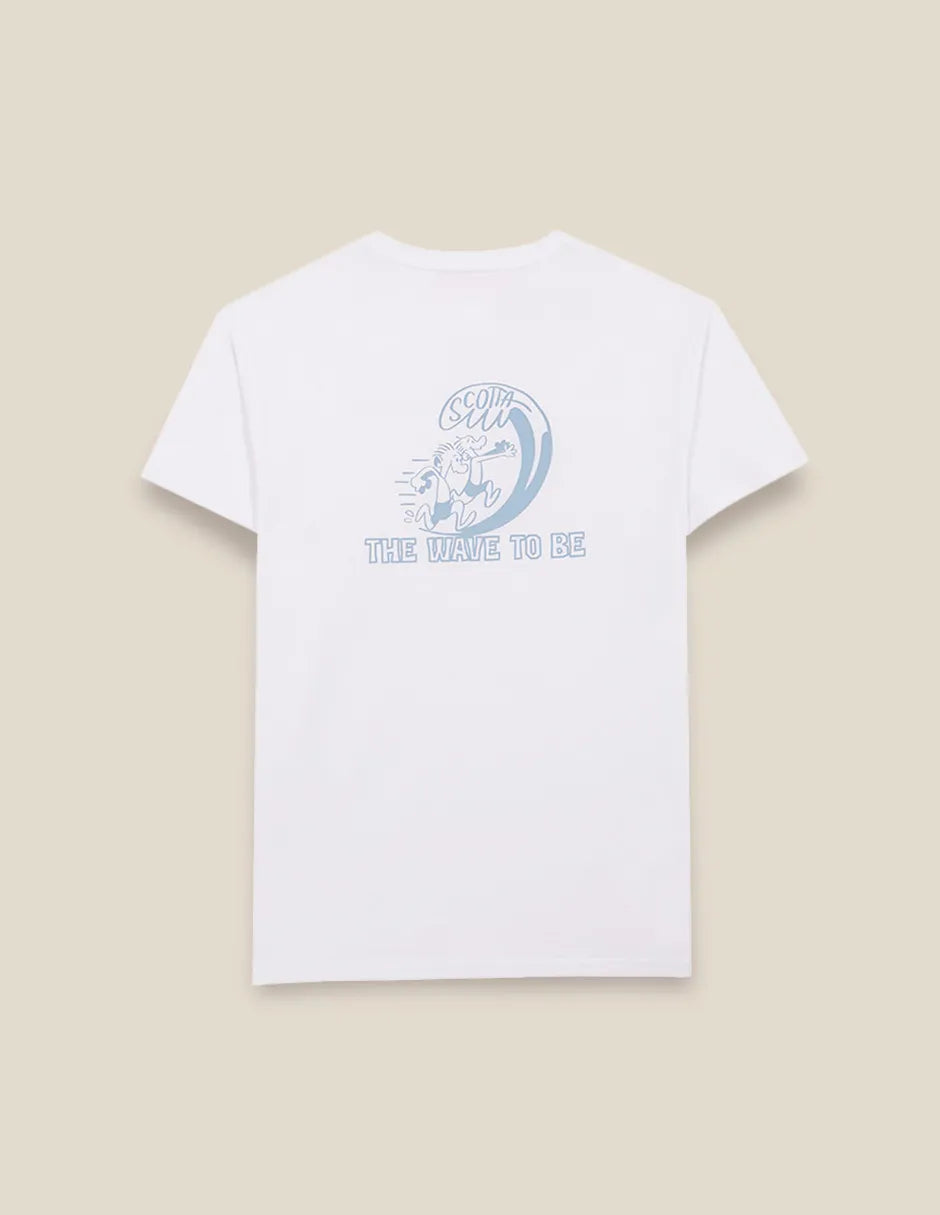 Camiseta hombre con dibujo en la espalda