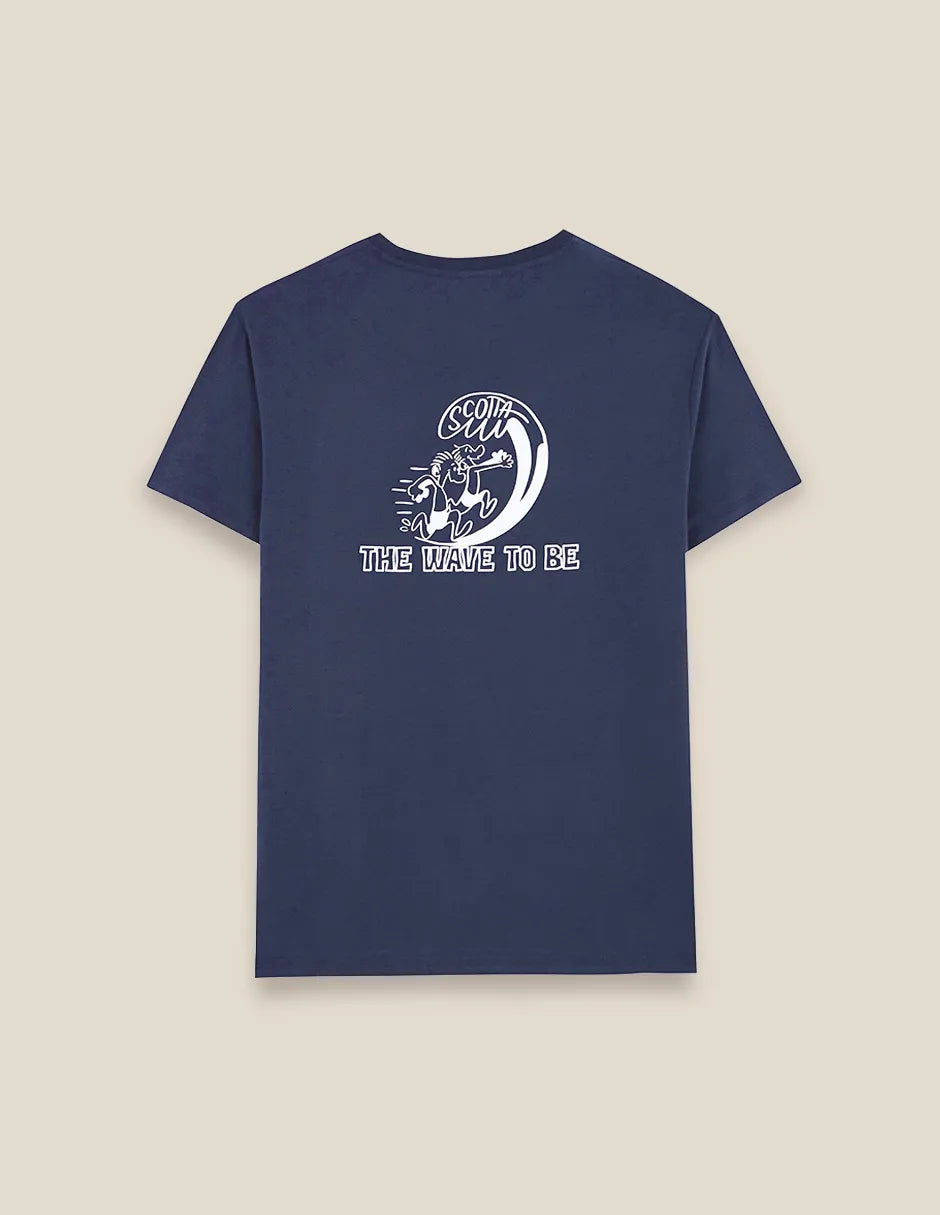 Camiseta de hombre con dibujo en la espalda