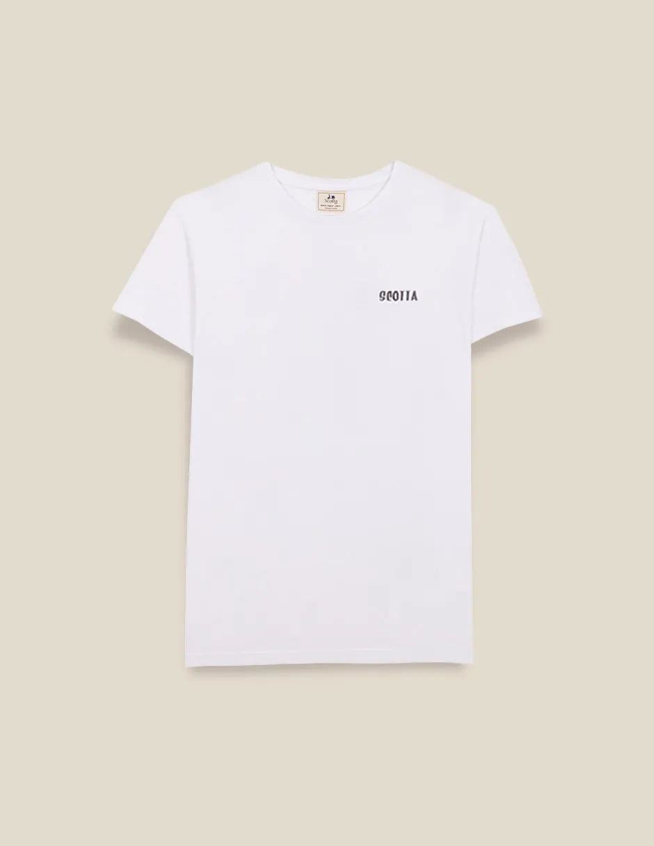 Camiseta de hombre con dibujo en la espalda