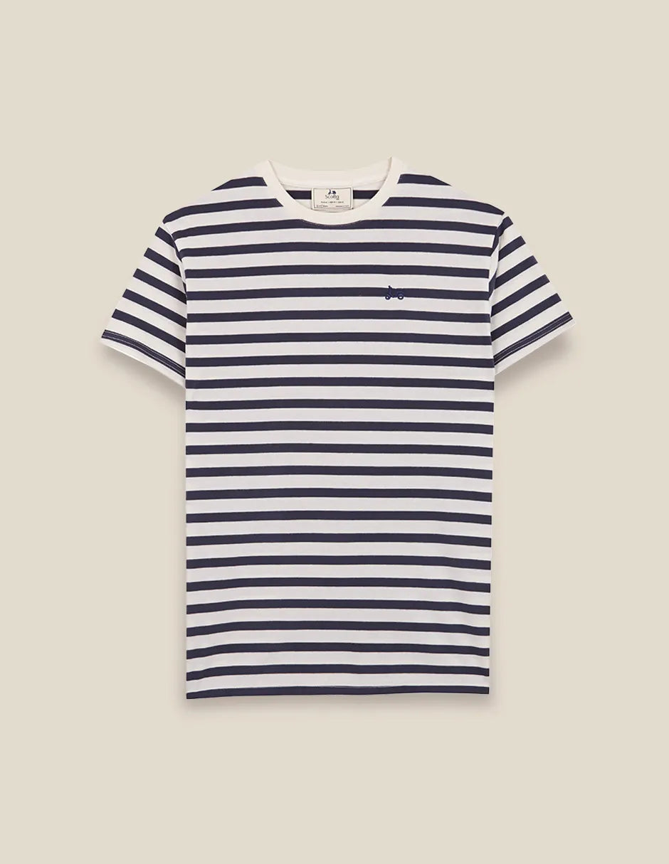 Camiseta de rayas marino 