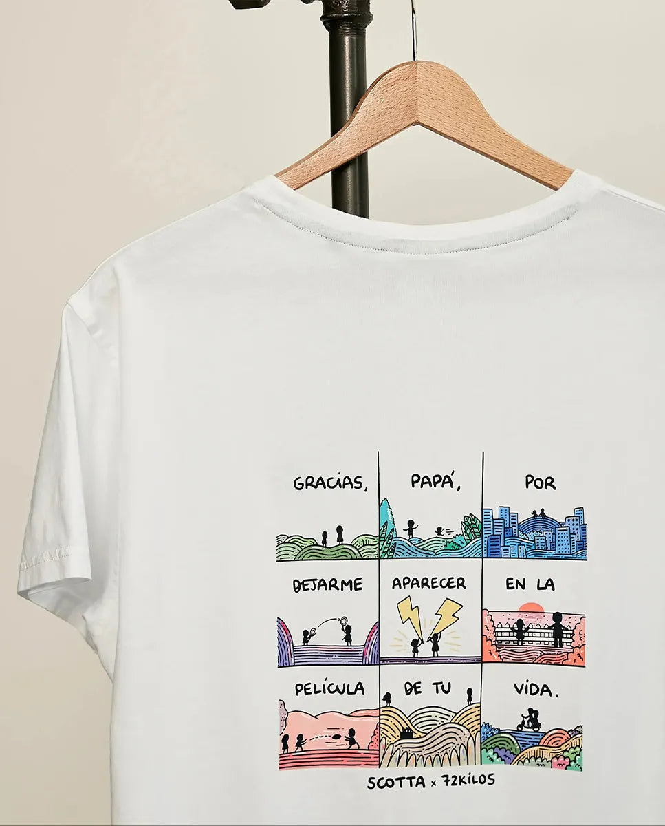 Camiseta blanca para padre