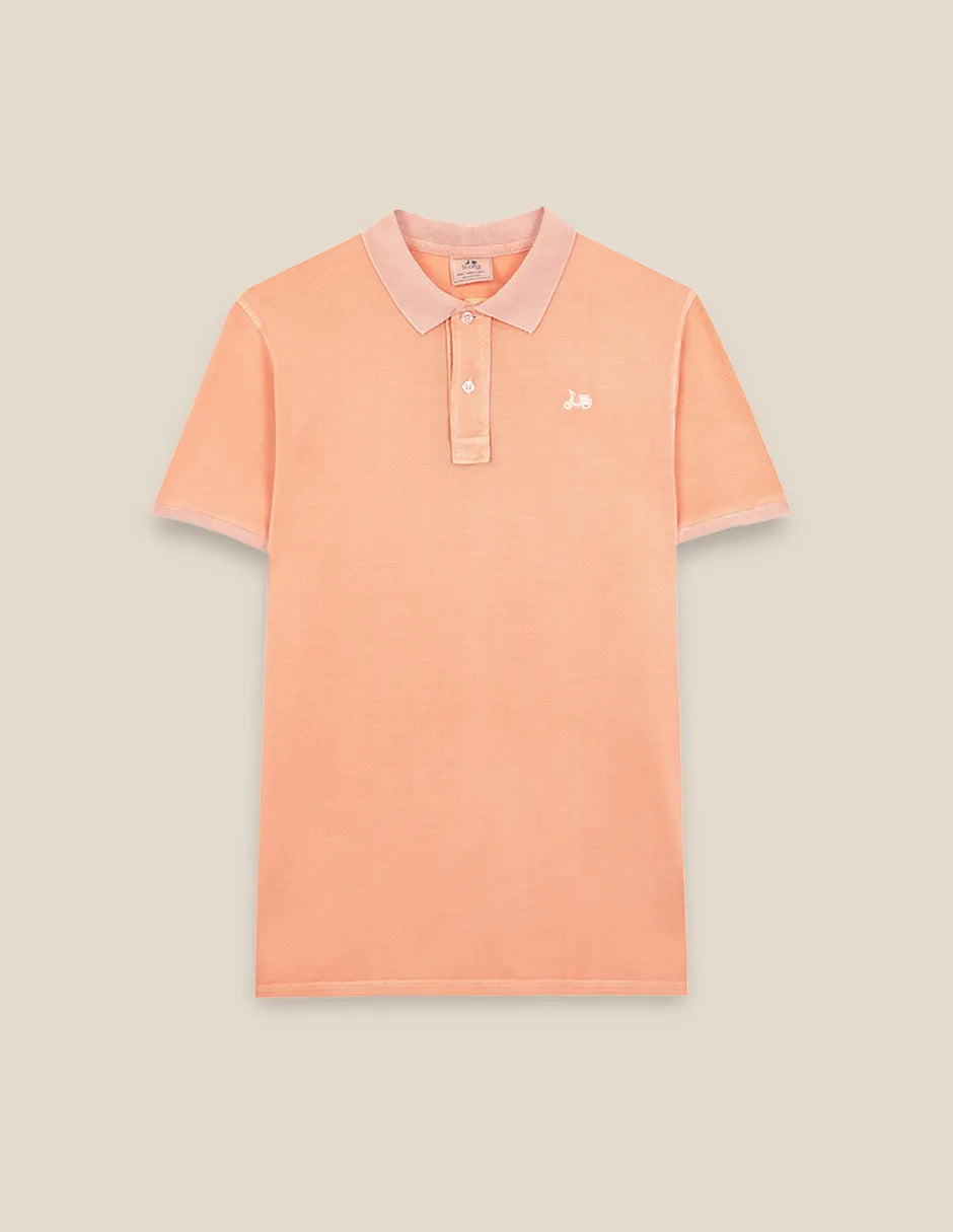 Polo de manga corta naranja