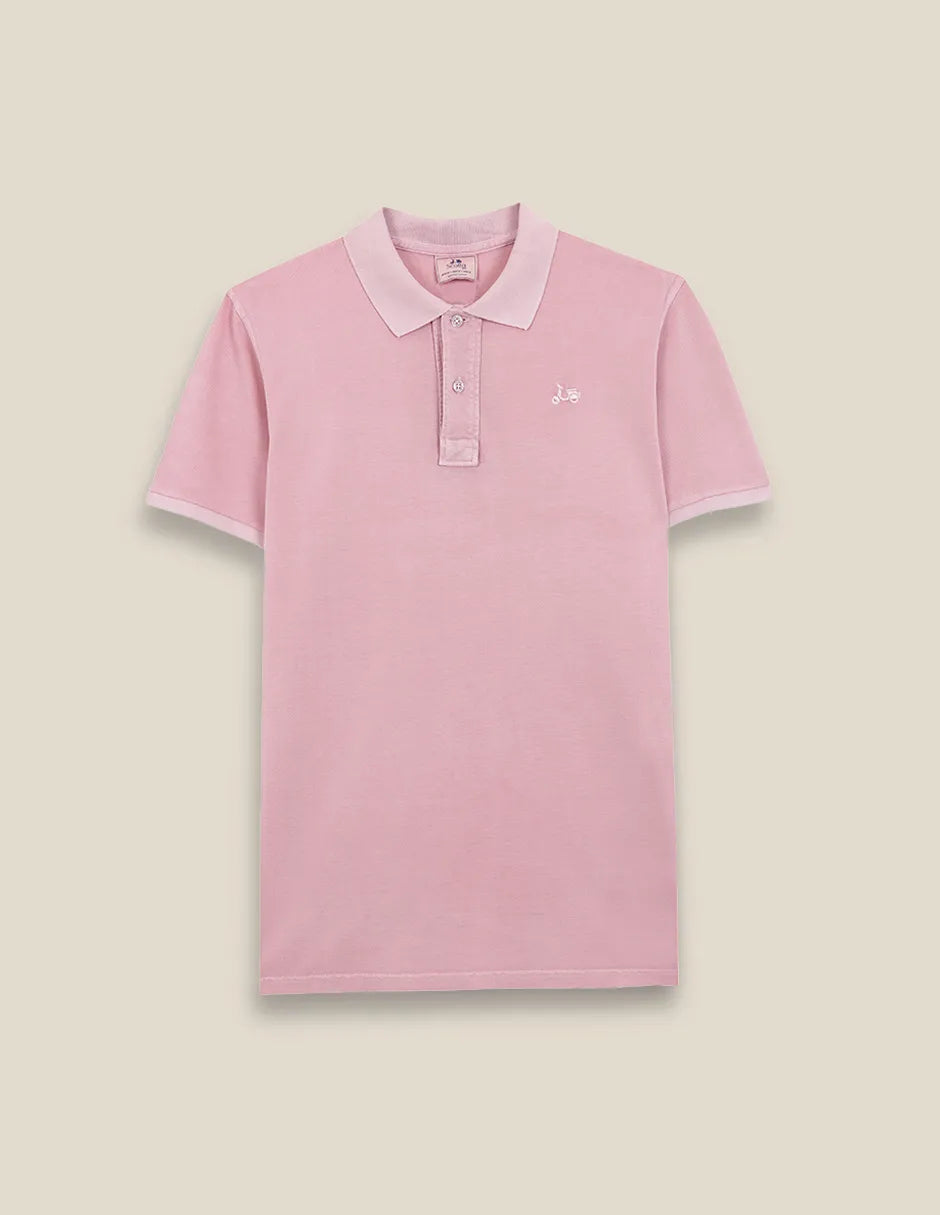Polo de manga corta rosa