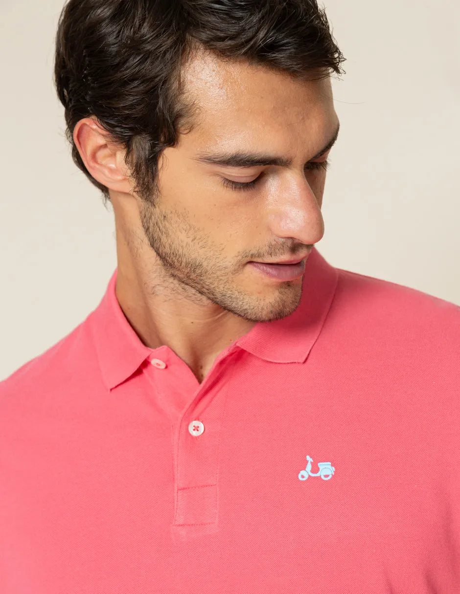 Polo rosa de hombre