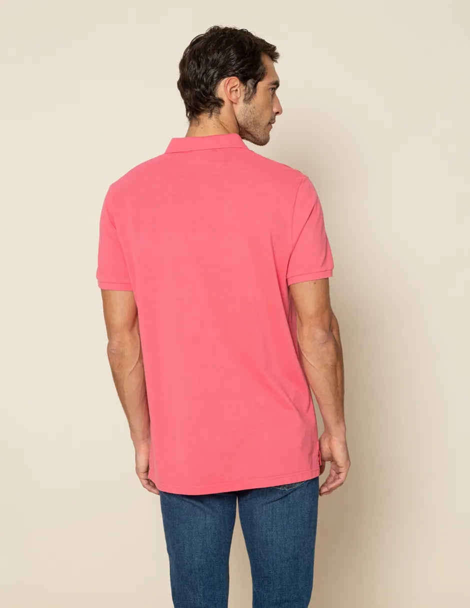 Polo rosa de hombre