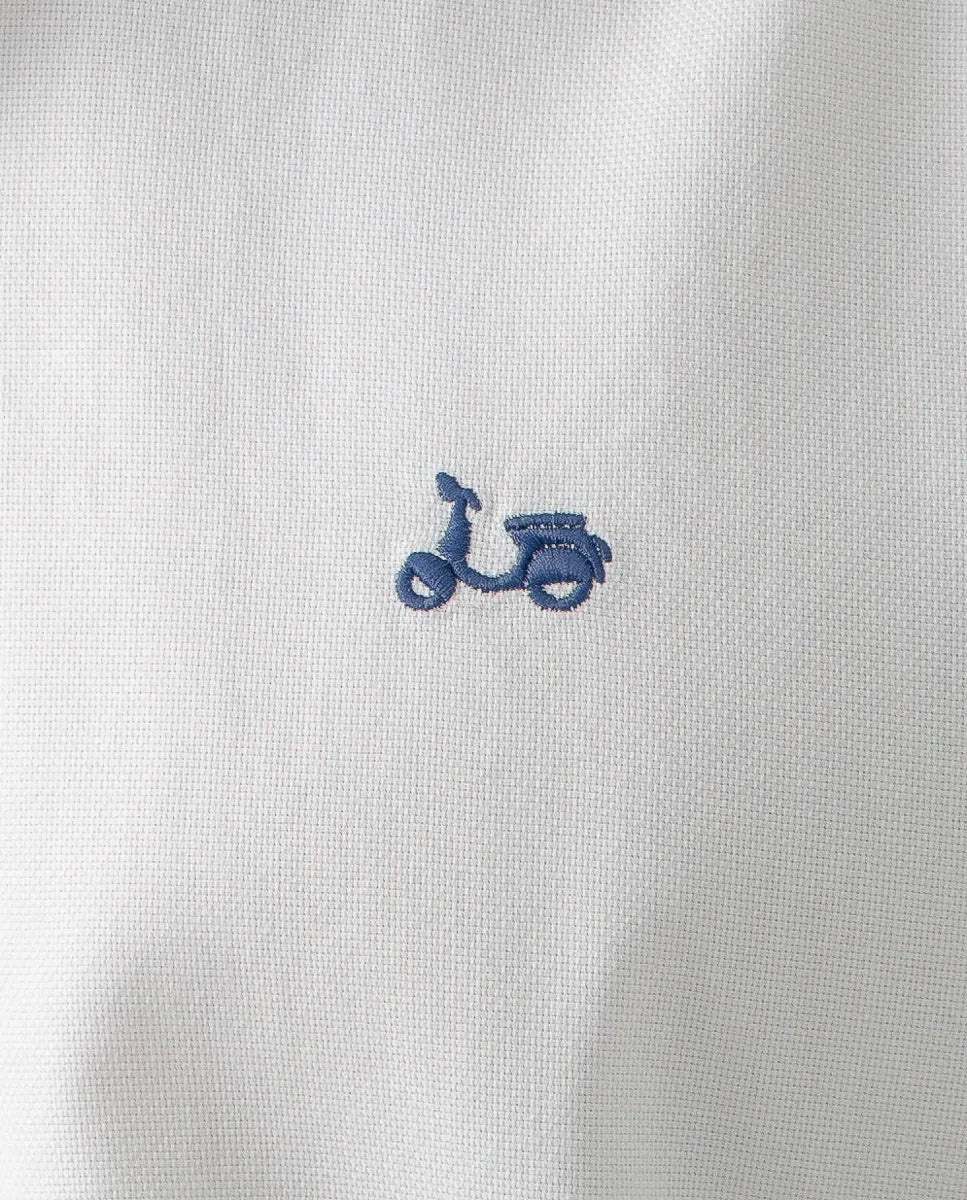 Camisa Estructura Pinpoint Blanco | SCOTTA