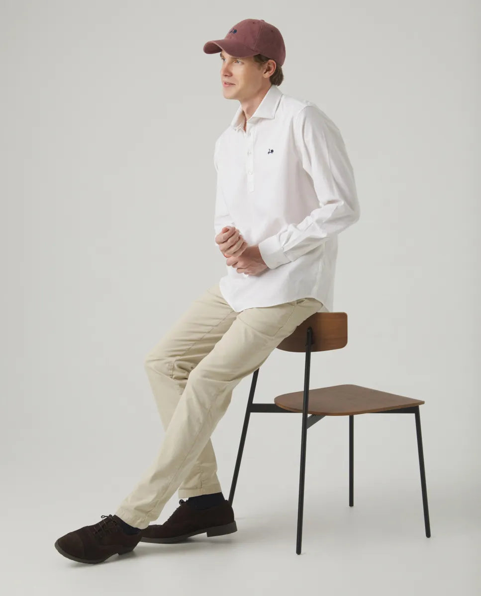 Camisa polera lissome li-co blanco | SCOTTA