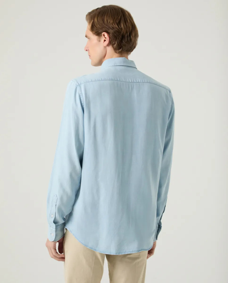Camisa Tencel Denim Claro