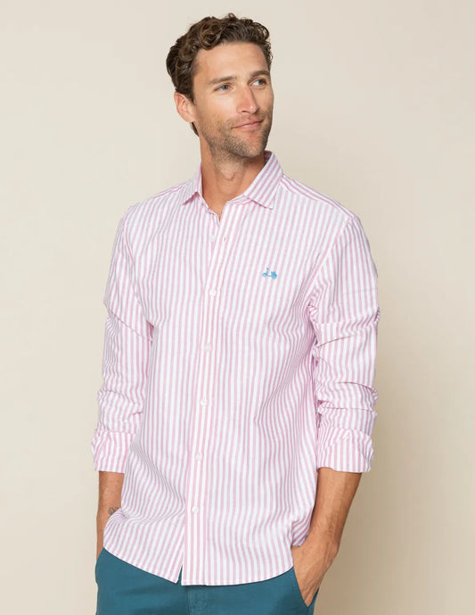 Camisa de rayas rosa