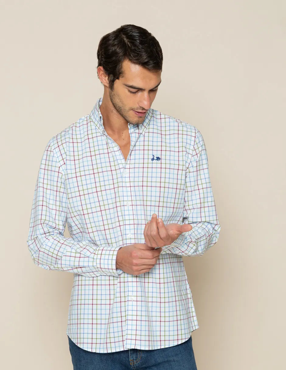Camisa de cuadros de hombre