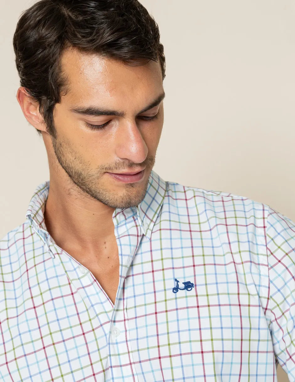 Camisa de cuadros de hombre
