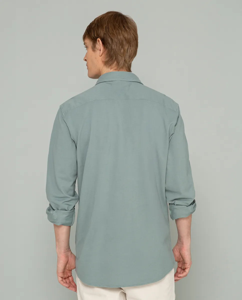 Camisa polera en verde