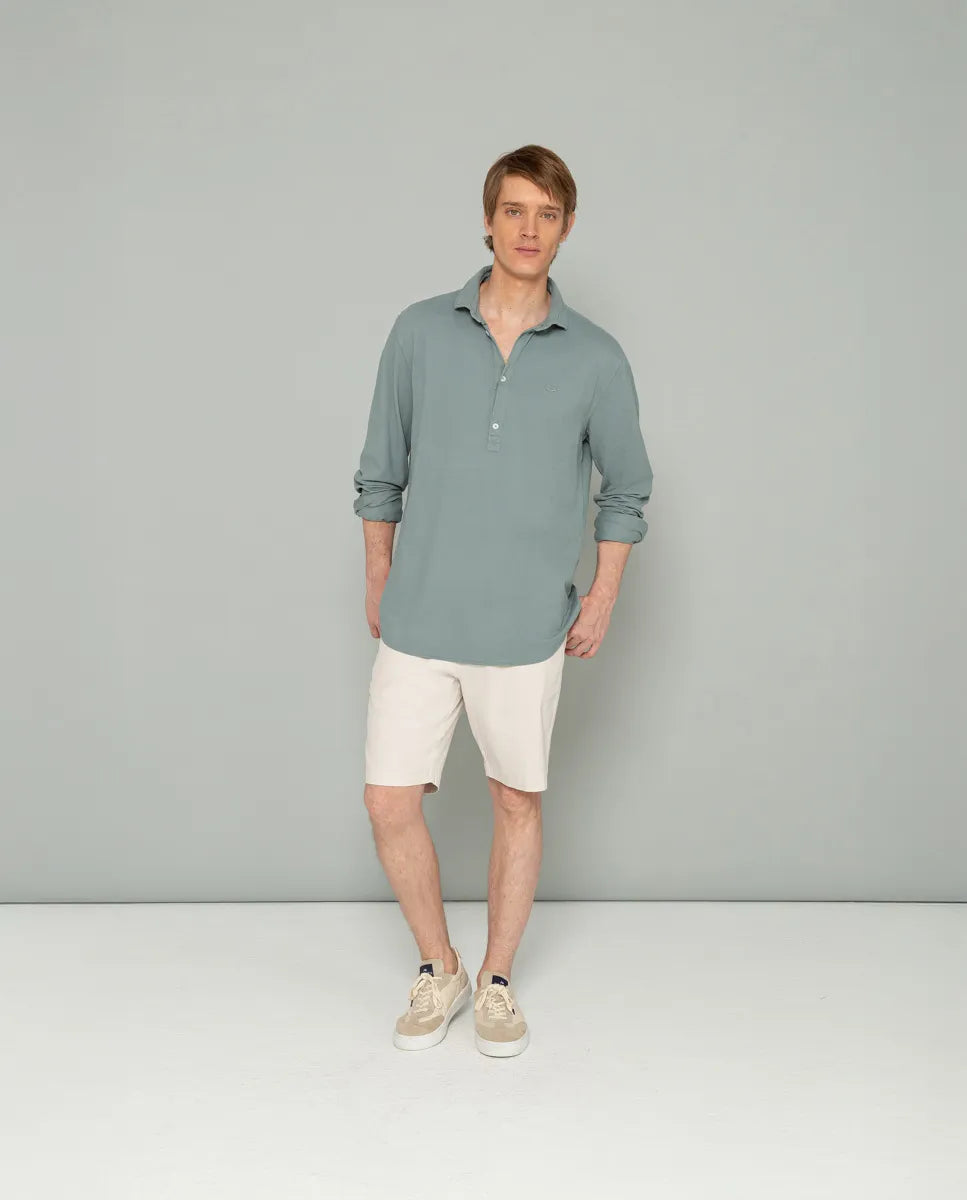 Camisa polera en verde