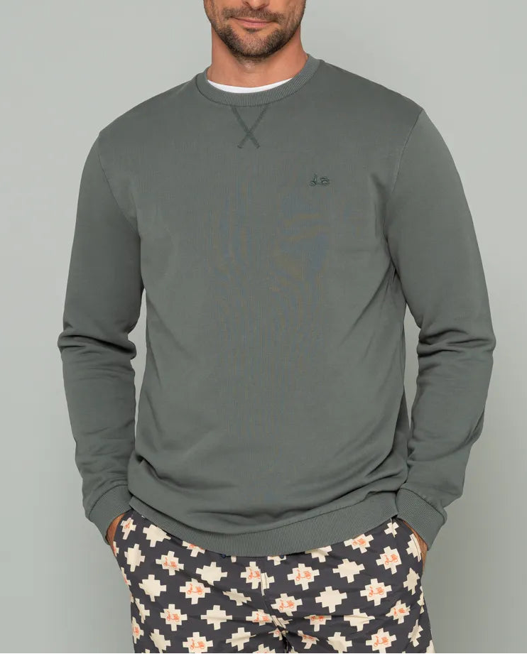 SUDADERA CLASSIC VERDE GRISACEO | SCOTTA
