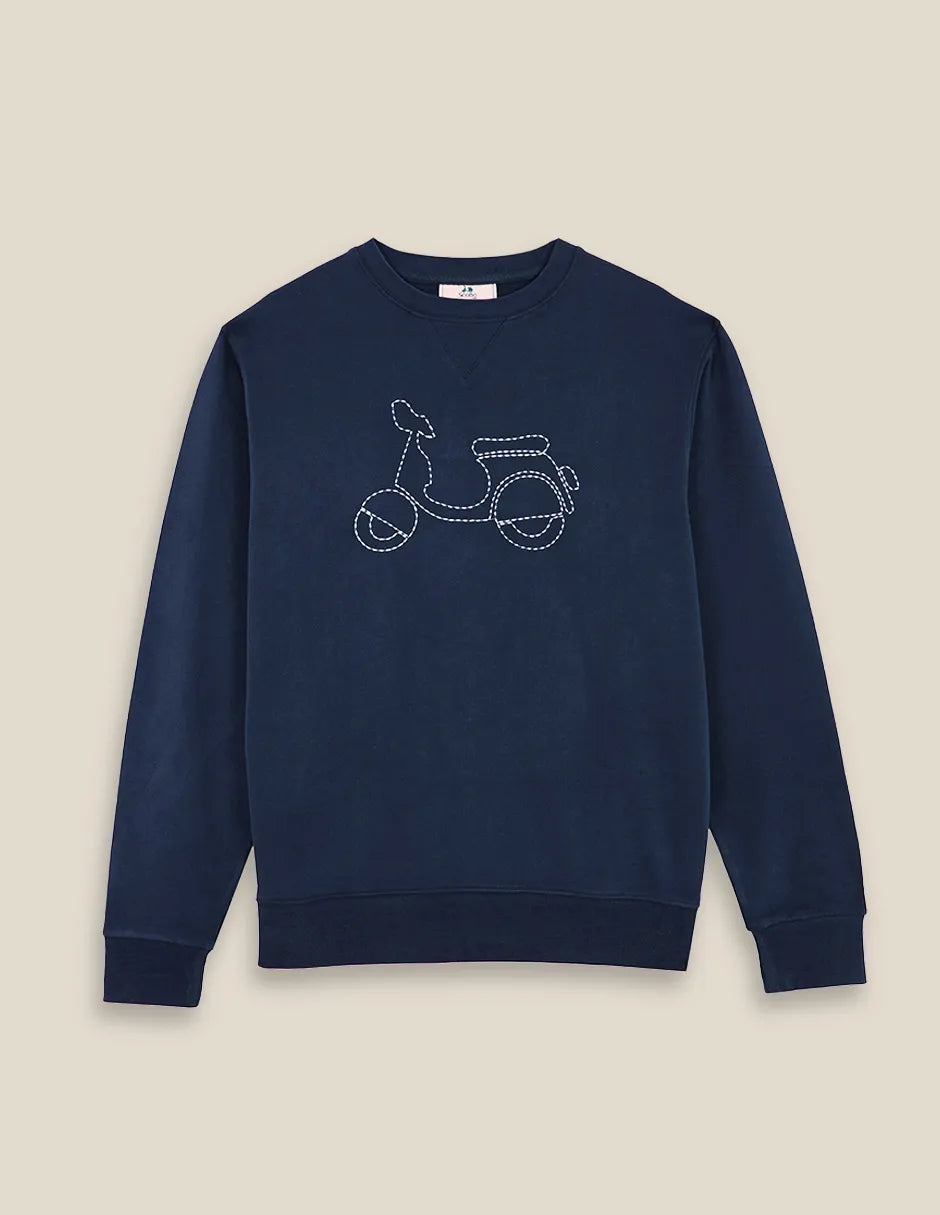 Sudadera hombre marino bordada