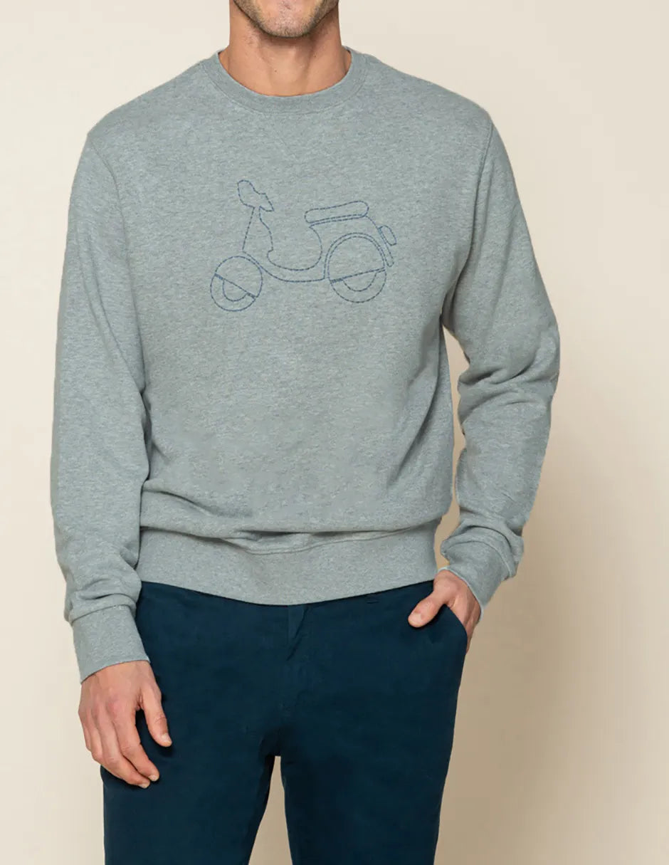 SUDADERA LOGO STITCH GRIS | SCOTTA
