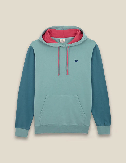 SUDADERA HOODIE COLOURS VERDE GRISACEO | SCOTTA
