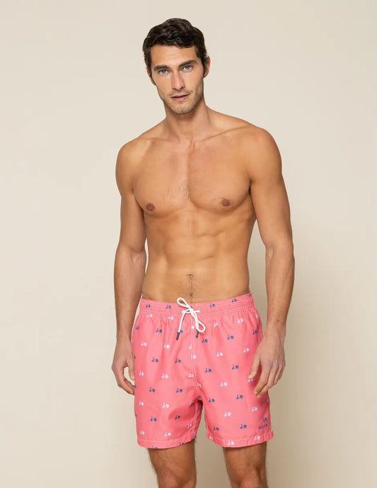 Bañador estampado coral