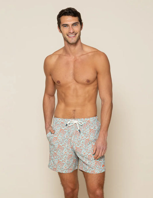 Bañador estampado verde menta