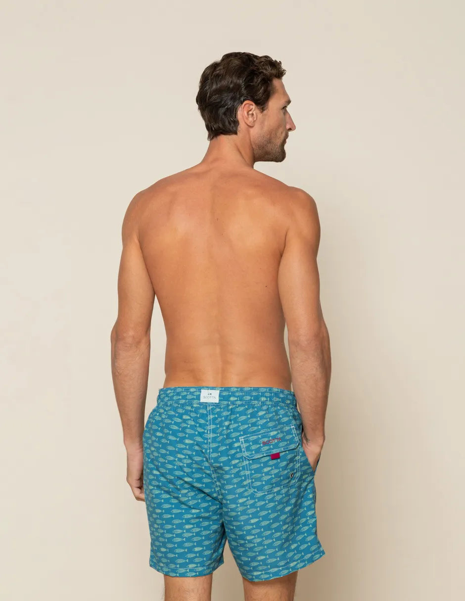 Bañador estampado de peces