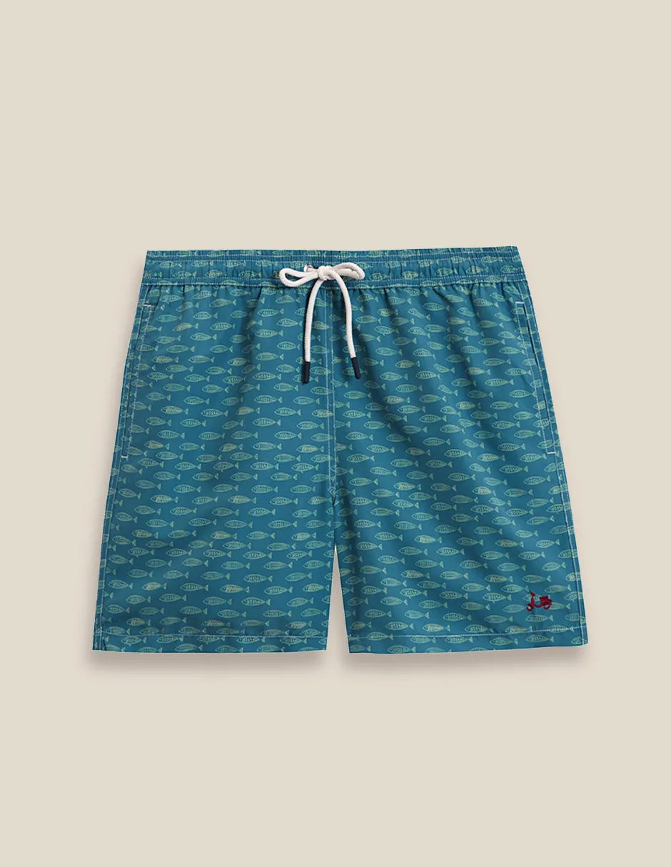 Bañador estampado de peces