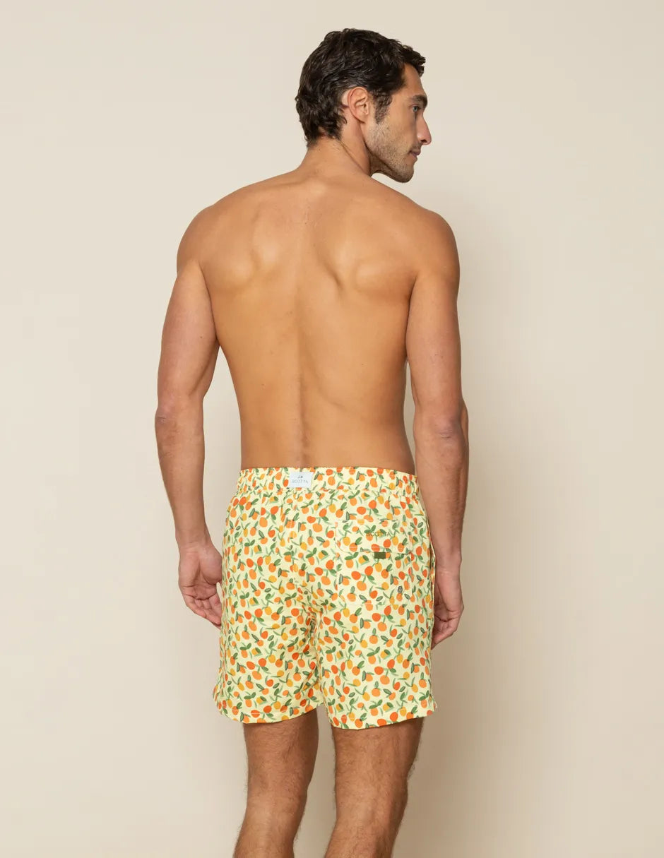 Bañador hombre naranjas