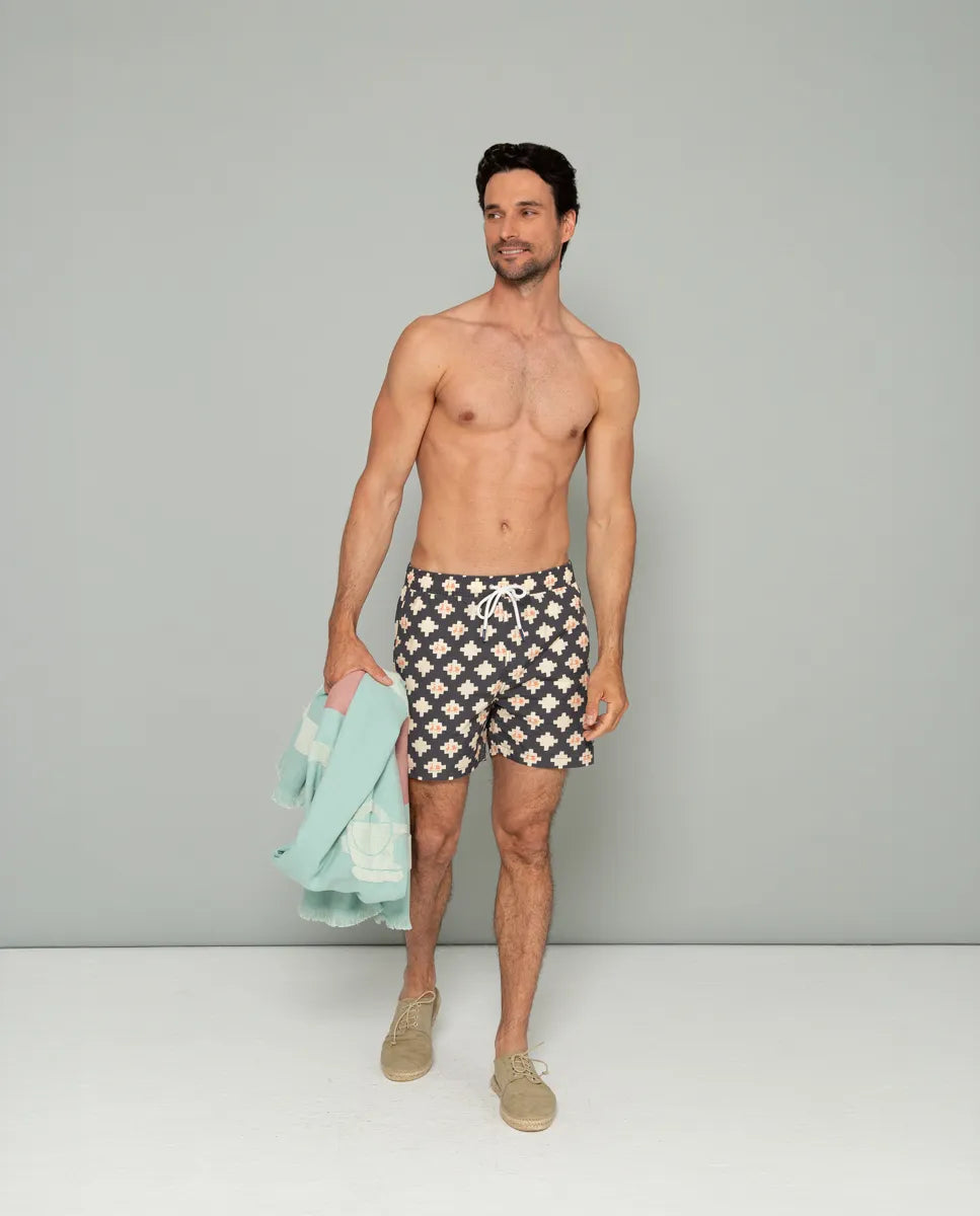 Bañador estampado marino