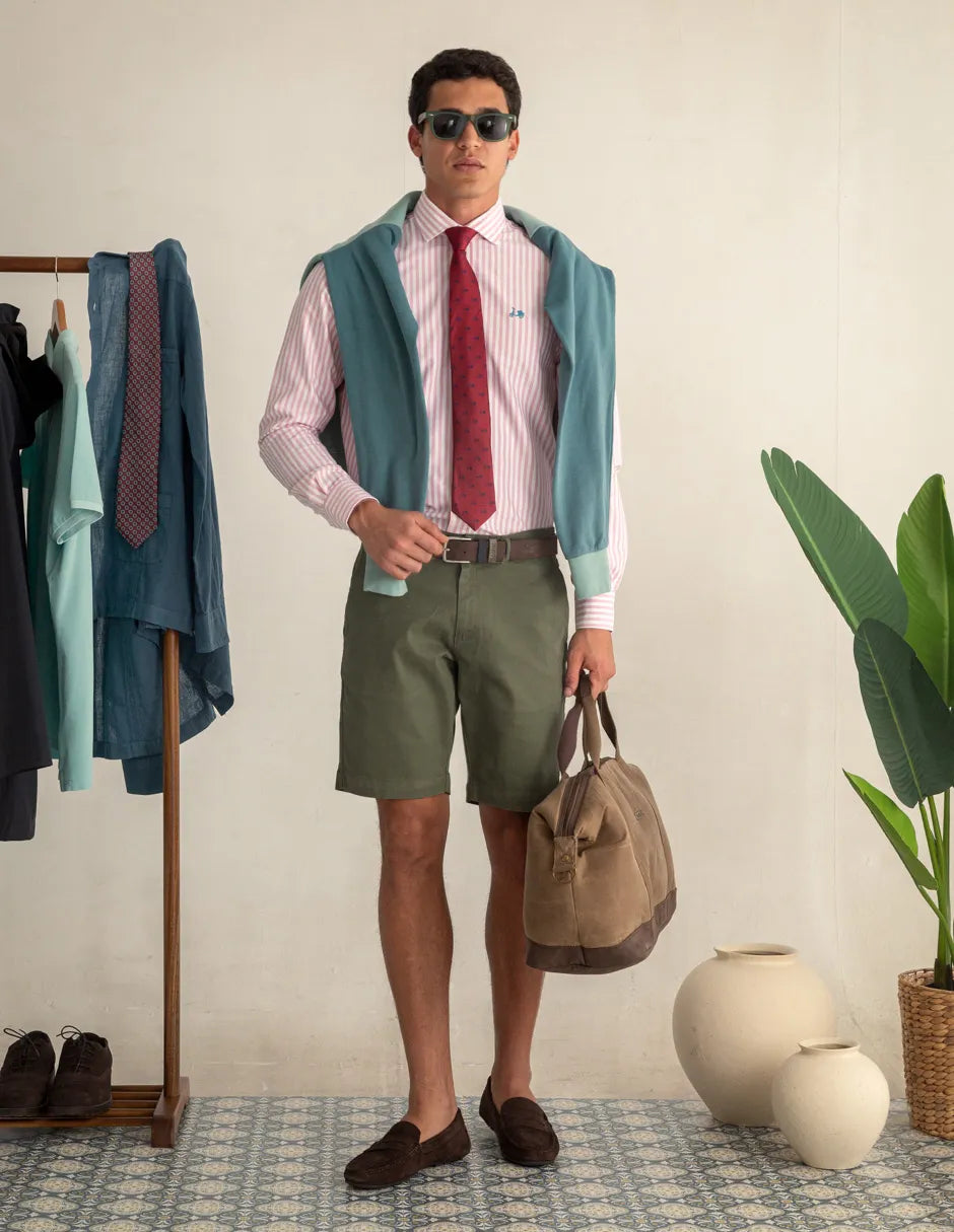 Bermuda de hombre verdes
