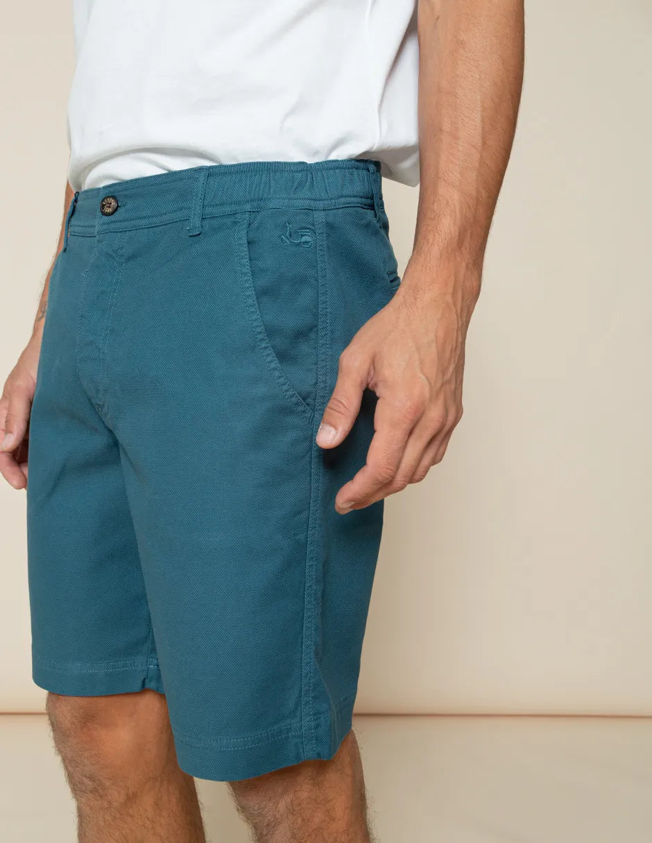 Bermuda azul para hombre