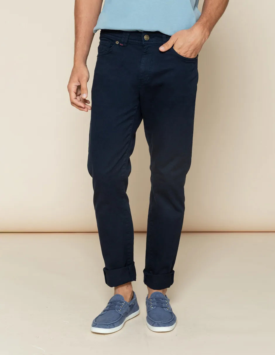 Pantalón vaquero marino hombre