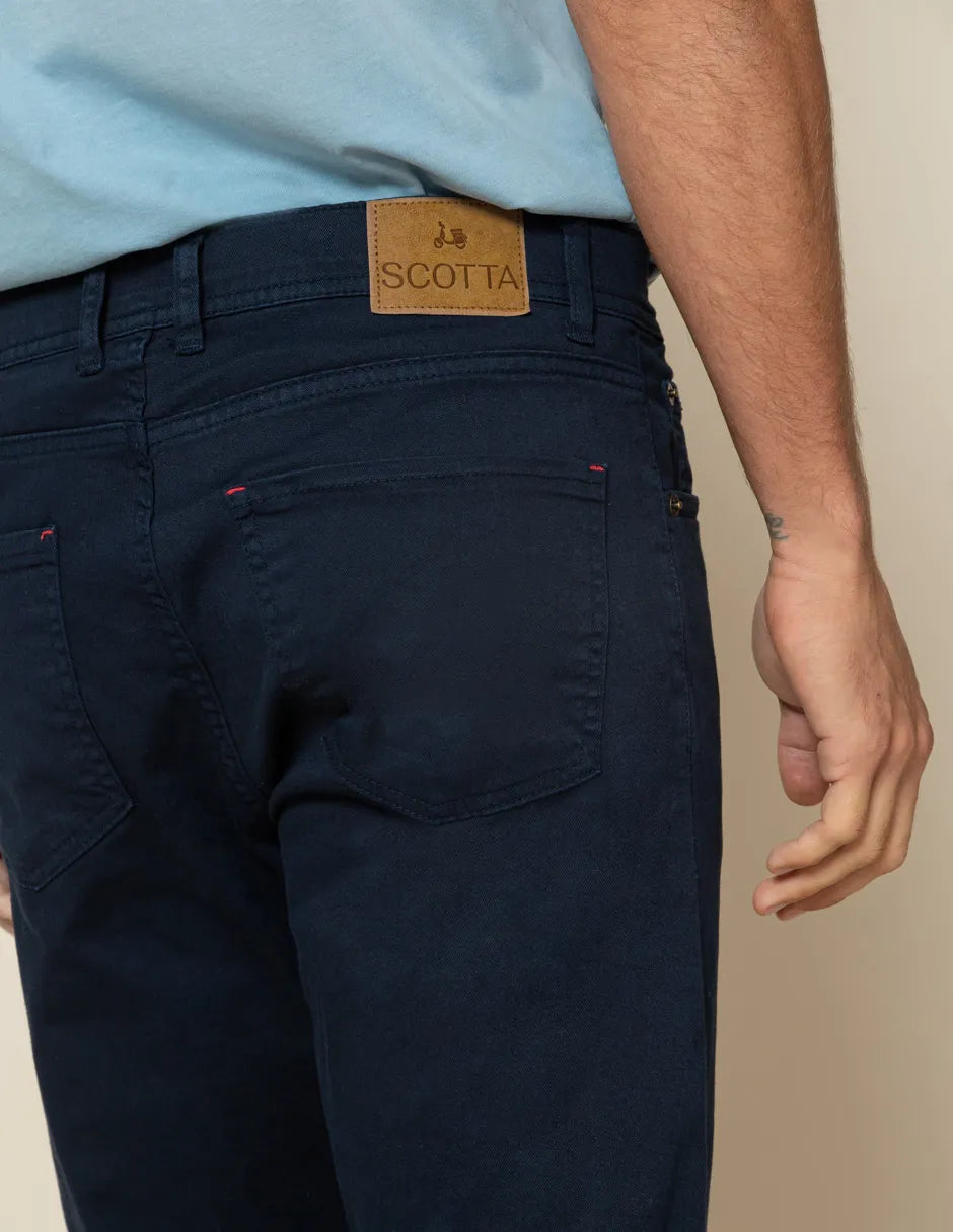 Pantalón vaquero marino hombre