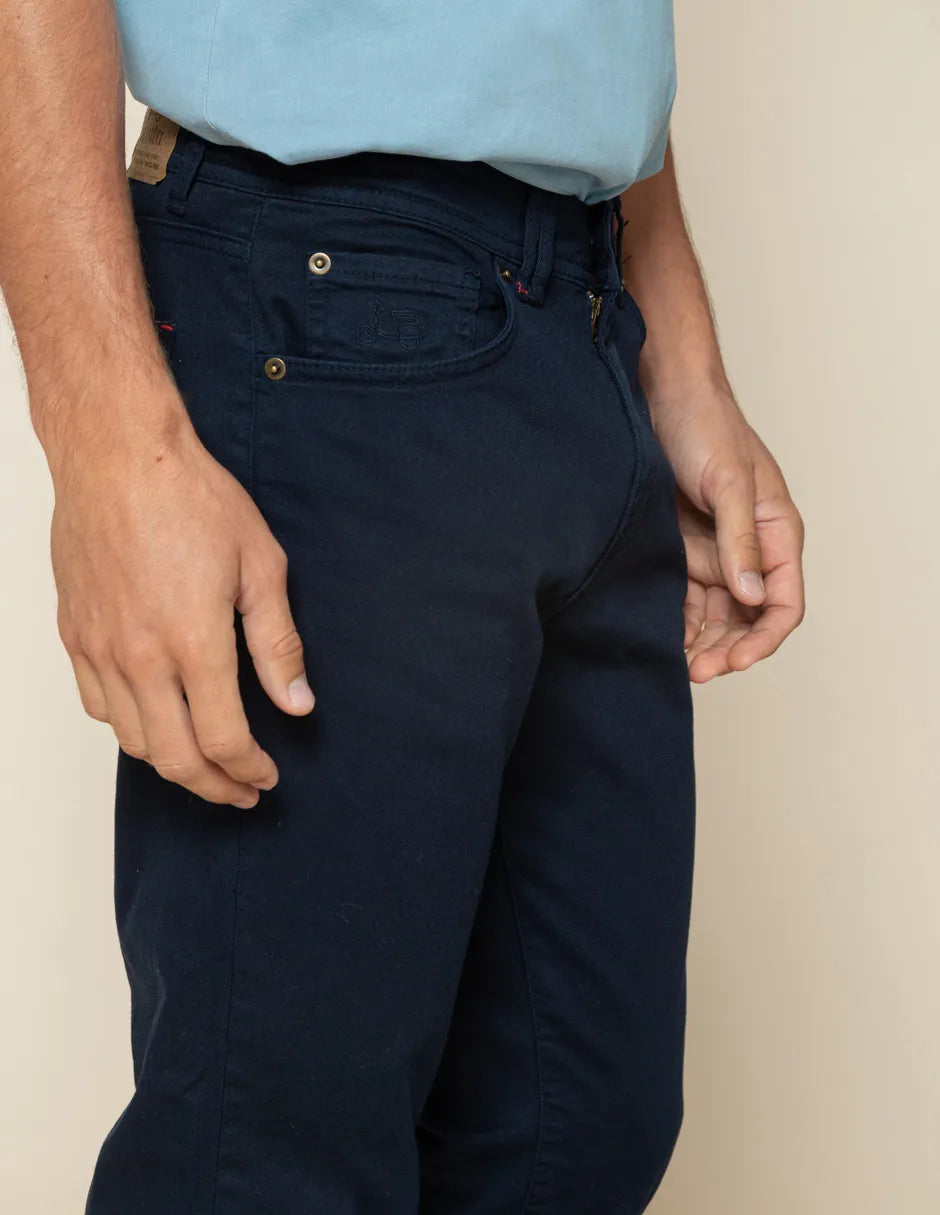 Pantalón vaquero marino hombre