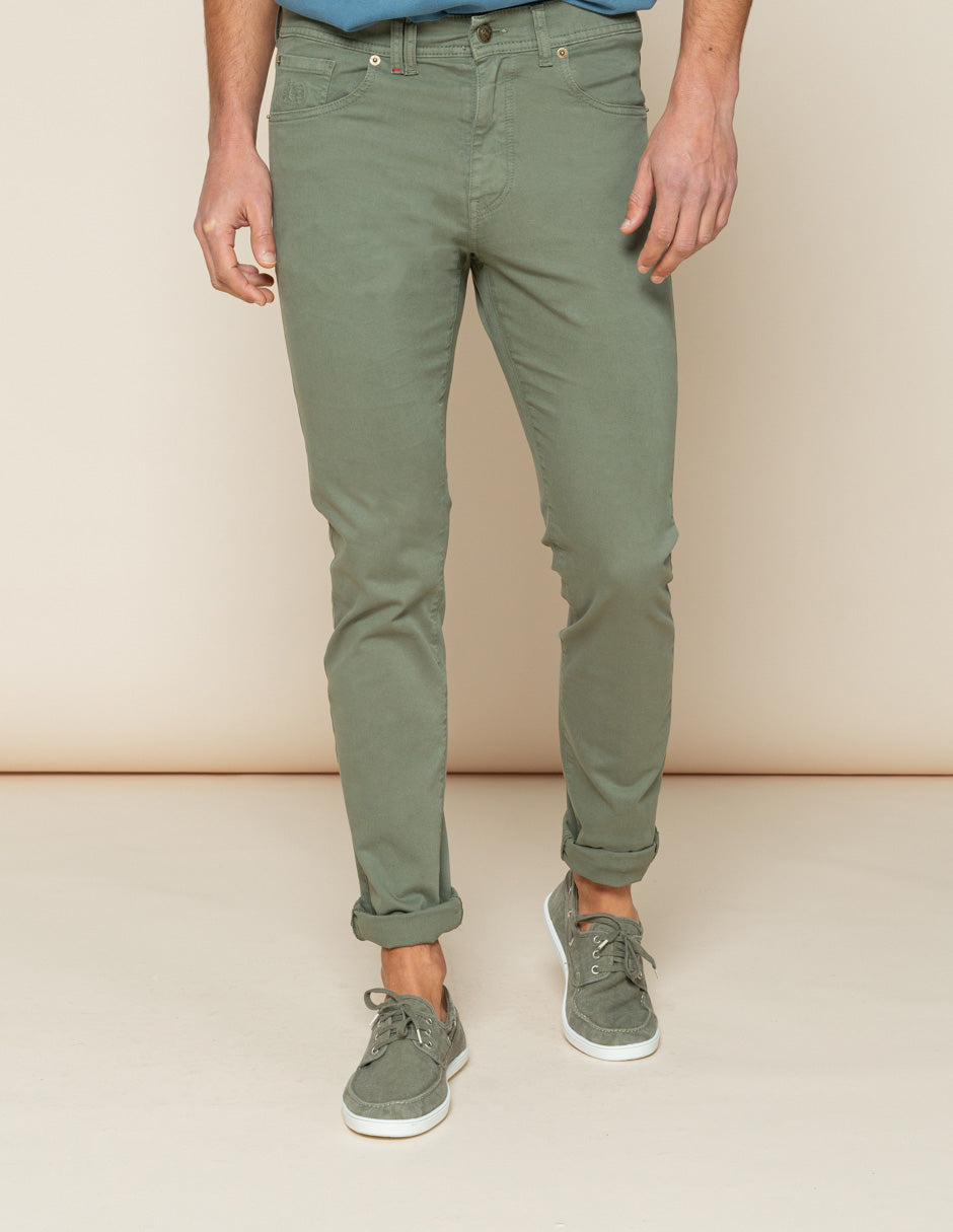 Pantalón cooper 5 bolsillos khaki