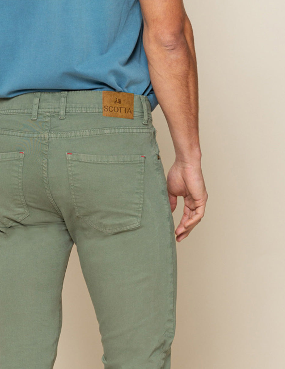 Pantalón cooper 5 bolsillos khaki