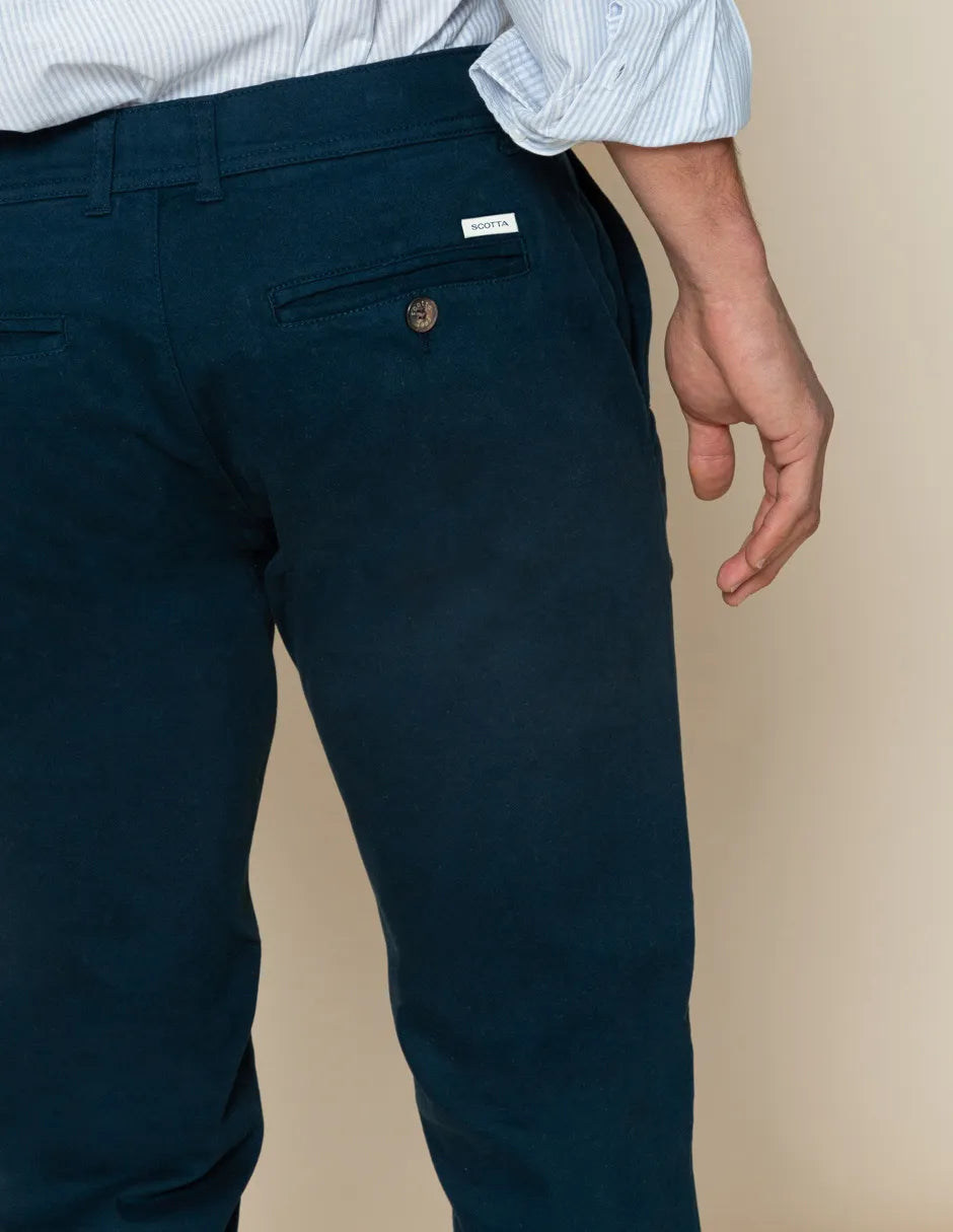 Pantalón chino marino de hombre