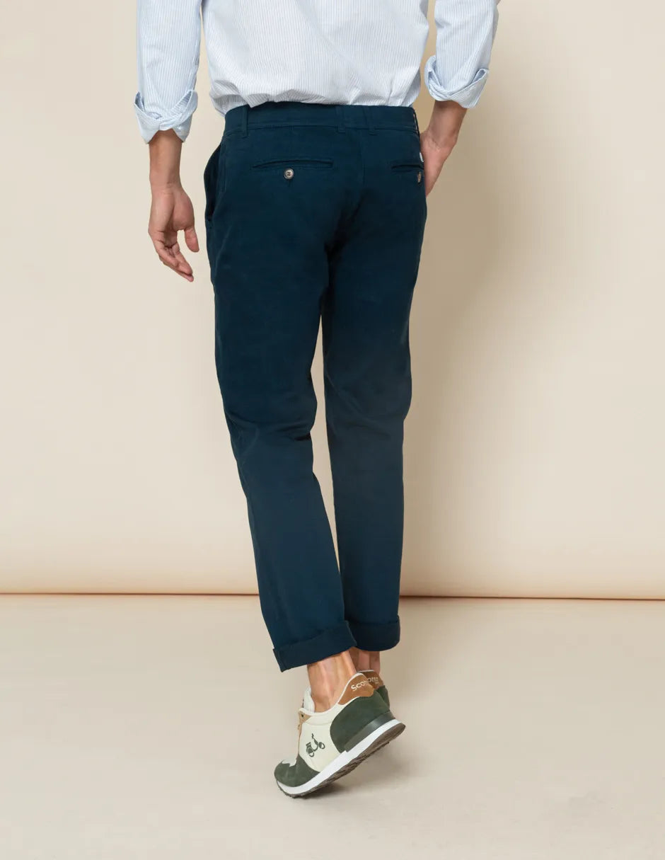 Pantalón chino marino de hombre